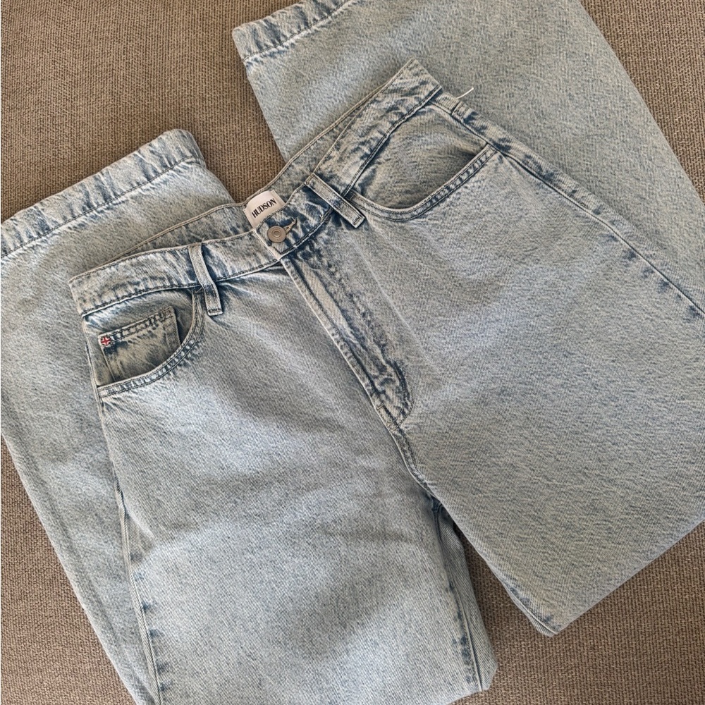 Hudson Jeans Jolene Wide Leg High-Rise Jeans - Picture 5 of 7